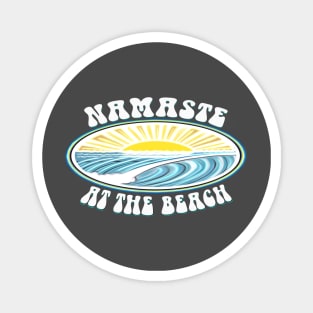 Namaste at the beach Bum Ocean Zen outdoors yoga Magnet